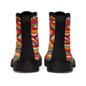 Women's Canvas Boots Retro Wave