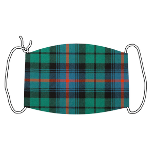 Urqhart Broad Red Ancient Tartan - Face Mask Type 1