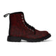 Women's Canvas Boots Dragon Swirl Red