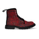 Women's Canvas Boots Khal Red