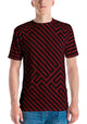 Men's T-shirt Square Maze Red