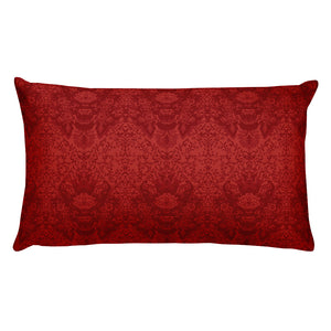 Pillow Damask red