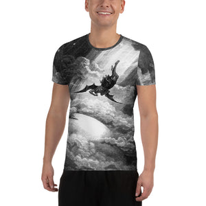 Men's Athletic T-shirt Angelic Fall