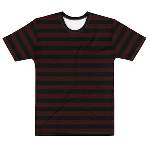 Men's T-shirt Maroon Stripe