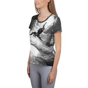 Women's Athletic T-shirt Angelic Fall