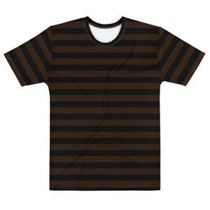 Men's T-shirt Brown Stripe