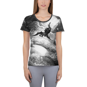 Women's Athletic T-shirt Angelic Fall